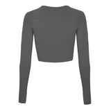 curve sculpting top, Instagram top, purple long sleeve top