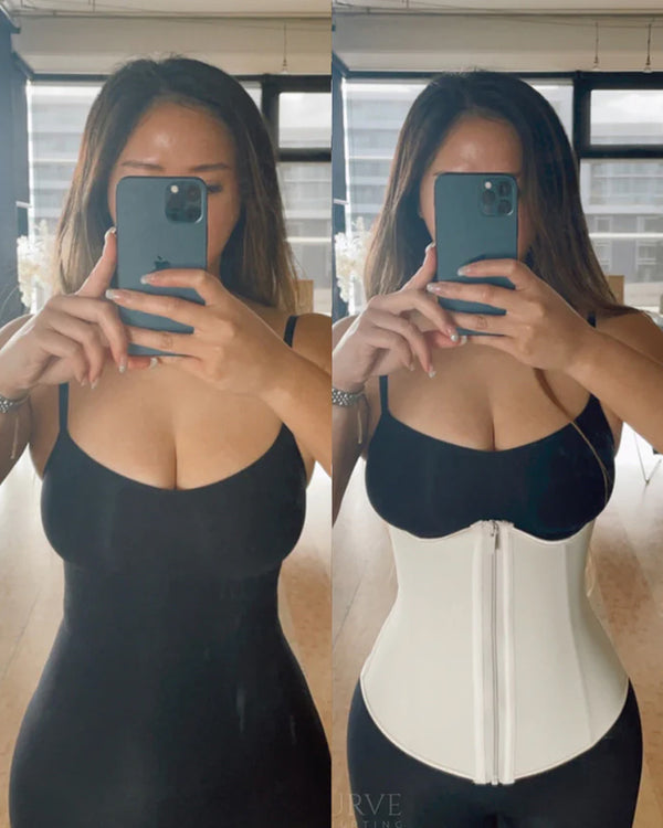 Curve Sculpting Zippa Waist Trainer (Beach Sand)