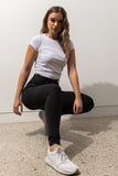 Super comfortable, stretchy and curve accentuating designed to sculpt your bum. High waistband that gives you a waist cinching affect, moulding it in all the right places. Looks like a traditional straight leg denim pant but in the worlds most comfortable Denim fabric