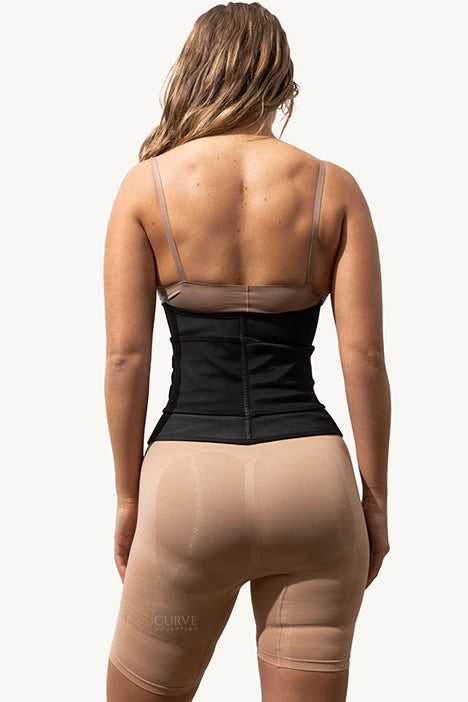 Curve Sculpting Strap + Zipper Waist Trainer