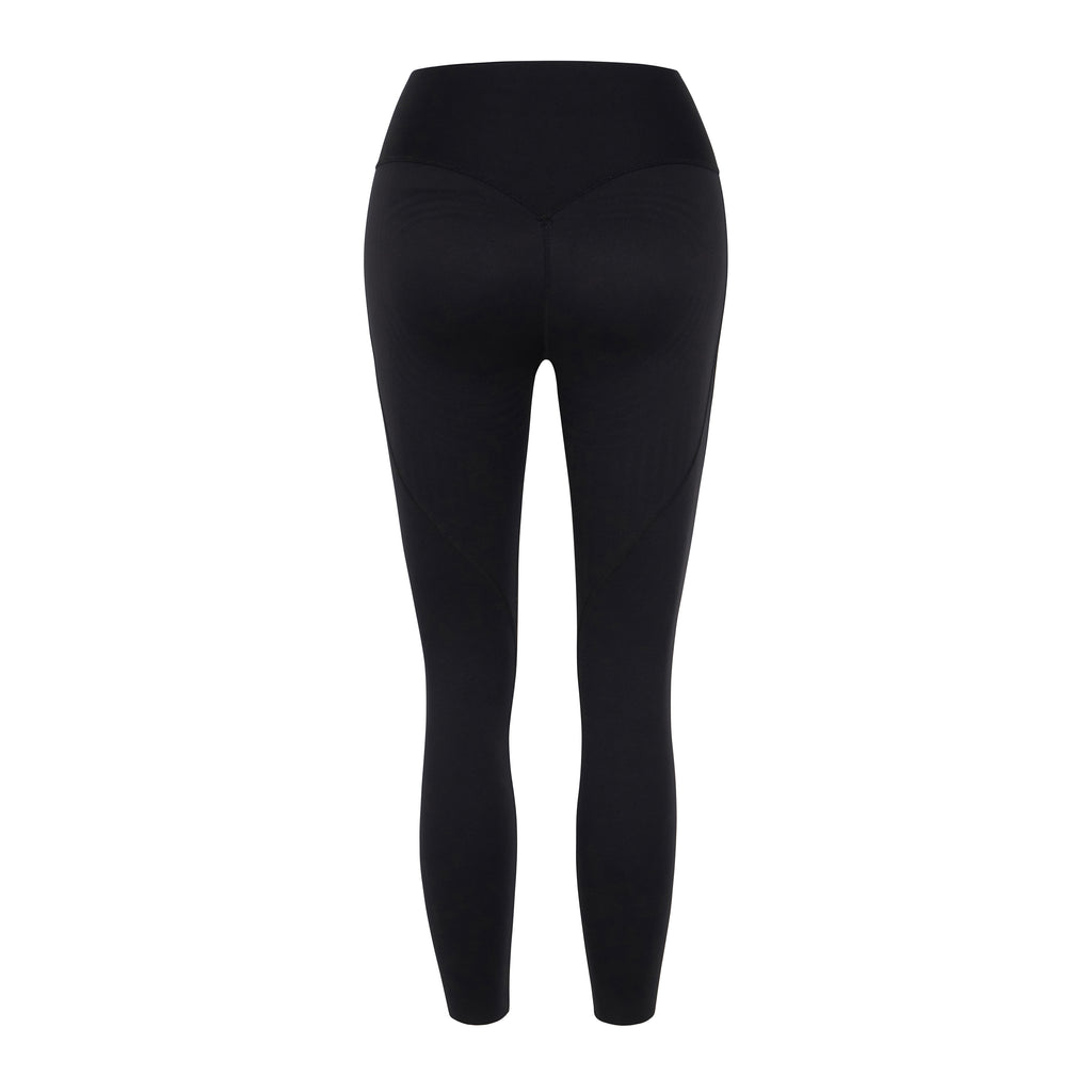 Black Stretch Fit Shaping Butt Lifting Leggings - Solid 