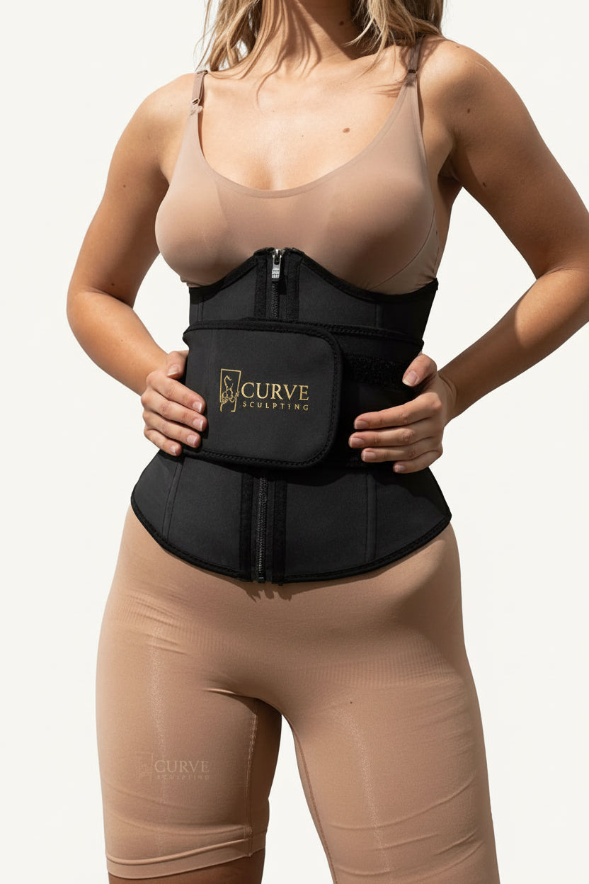 Fit And Curvy Waist Trainers Curve Sculpting Strap Zipper Waist