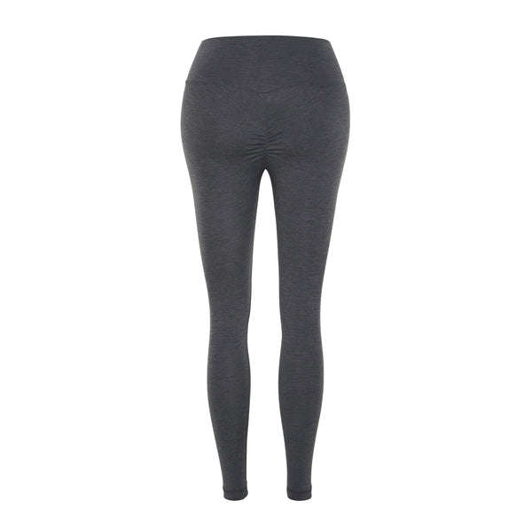 butt-sculpting, curve sculpting leggings, smooth yoga leggings, ruched leggings, butt hugging leggings, bum scrunch leggings, grey smooth yoga leggings, Instagram leggings
