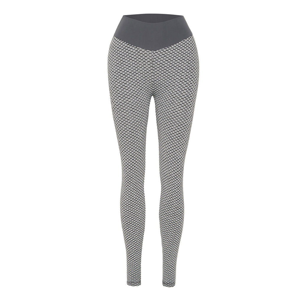 Gray Textured Scrunch Butt Leggings – Yuyii Collection Inc