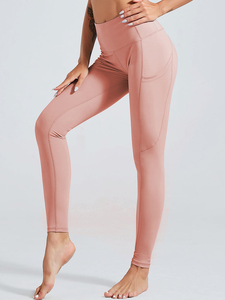 Shascullfites Melody Gym And Shaping Pink Sculpting Yoga Leggings
