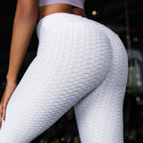 Honeycomb Butt-lift Leggings (White)