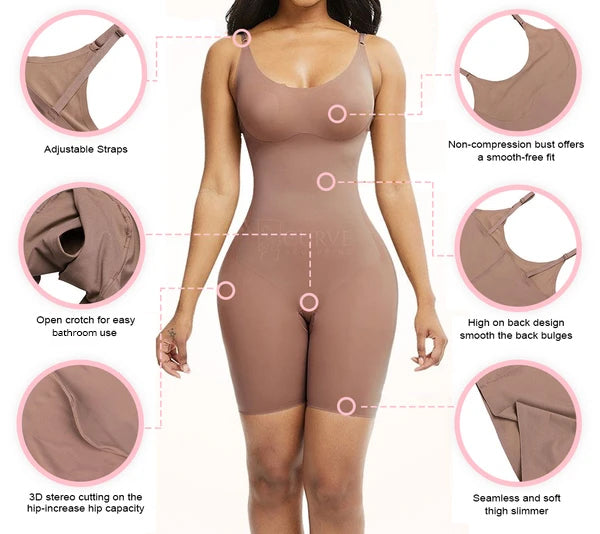Fashion Women's Shine Body Shaper Tights & Tummy Shapewear (Beige)