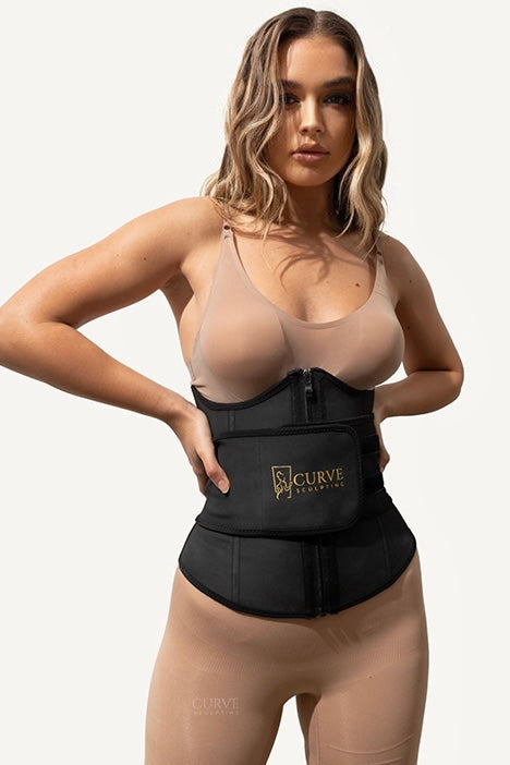 Curve Sculpting Strap + Zipper Waist Trainer